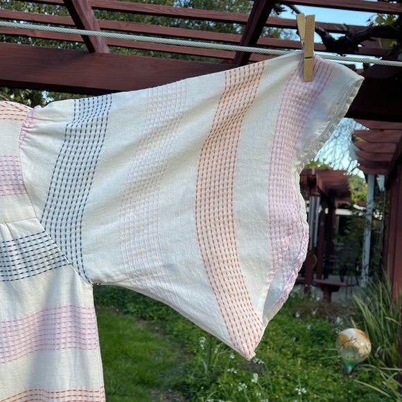 🌺 THML CLOTHING; FUN, 100% Cotton Colorful & Cute Dress with Tassels; Size M! - Picture 5 of 14